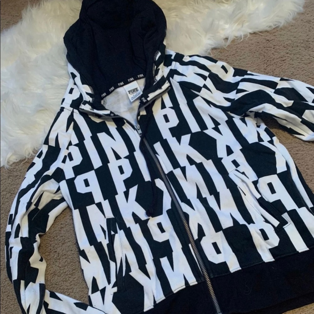 Vs pink logo hoodie
